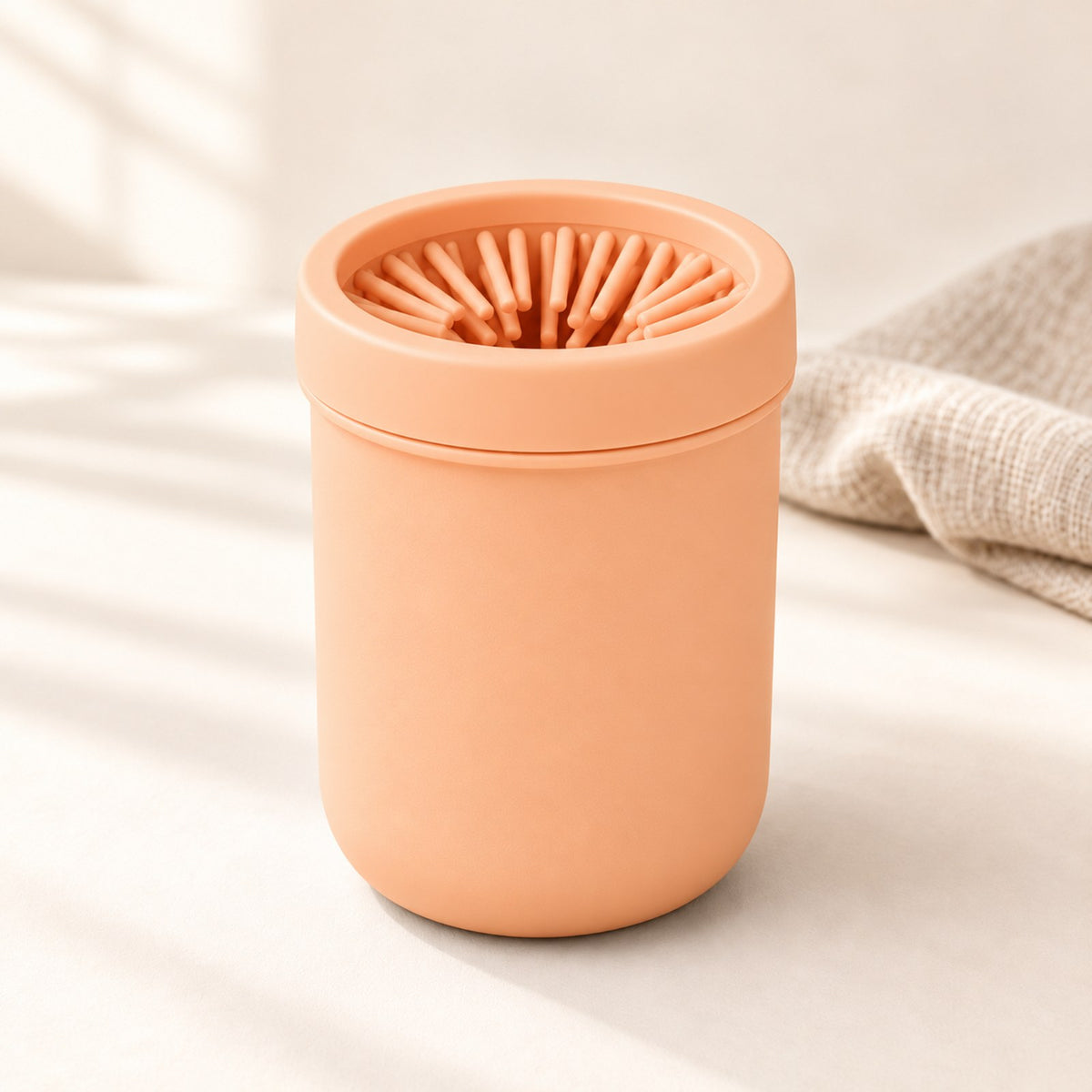 Pawkyn MudFree paw cleaner in Apricot