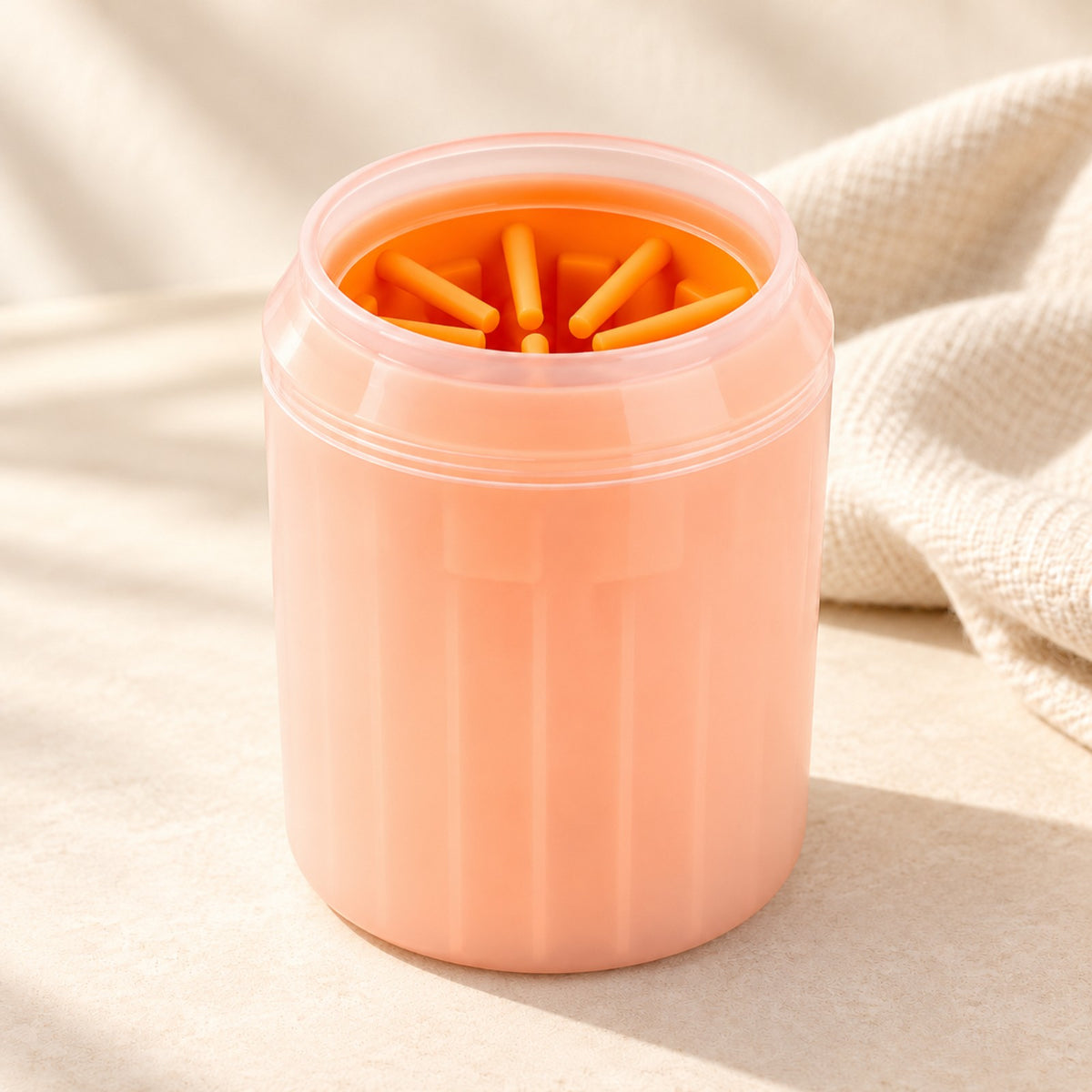 Pawkyn MudFree paw cleaner in Apricot